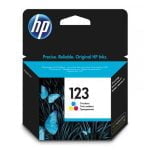 HP 123 Tri-color Original Ink Cartridge (F6V16AE)