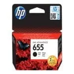 HP 655 Black Original Ink Advantage Cartridge (CZ109AE)