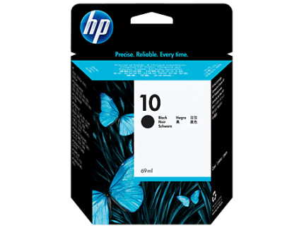 HP 10 Black Original Ink Cartridge (C4844A)