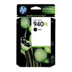 HP 940XL High Yield Black Original Ink Cartridge (C4906AN)