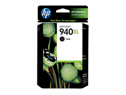 HP 940XL High Yield Black Original Ink Cartridge (C4906AN)