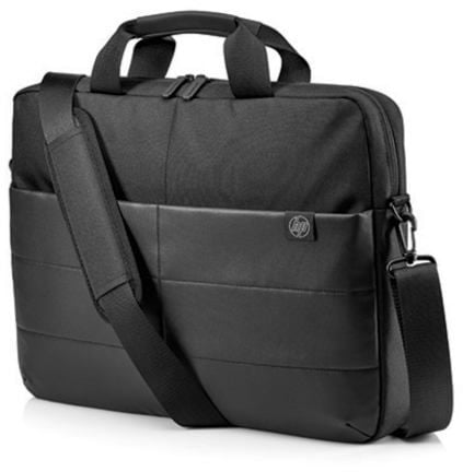 HP 15.6 Classic Briefcase-Venile x Leather Black-1FK07AA| Hw Egypt