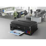 Alt Text 1: Canon PIXMA G3411 front view – All-in-One Wireless DeskJet Printer