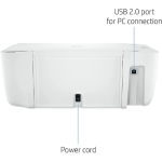 HP DeskJet 2320 All-in-One Printer – White front view