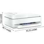 HP DeskJet Plus Ink Advantage 6075 All-in-One Color Wireless Printer 5SE22C front view