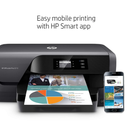 HP OfficeJet Pro 8210 Wireless Printer – Black color business printer with wireless connectivity
