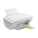 HP DeskJet 2130 All-in-One Color Printer – White front view
