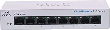 Cisco Switch CBS110-8PP-EU , 8Port Data , 10/100/1000 Ports , (4 support PoE with 32W power budget) , unmanaged , Capacity 16 Gbps ,Desktop