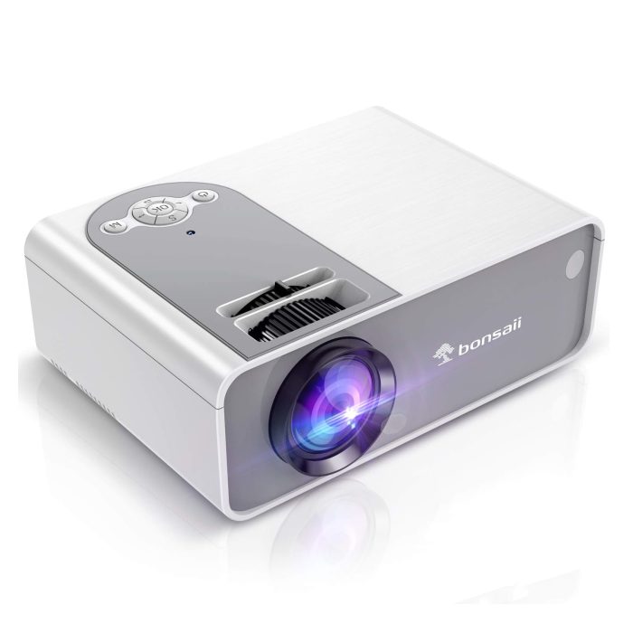 Bonsaii LCD Projector - Movie Projector Outdoor - 1920x1080 resolution