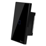 WiFi Wall Switches - TX T3US1C Black
