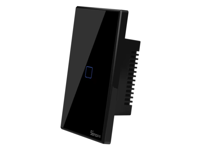 WiFi Wall Switches - TX T3US1C Black