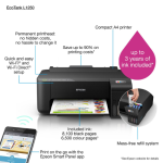 EPSON EcoTank L1250 compact Wi-Fi A4 ink tank printer