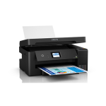 Epson EcoTank L14150 Wi-Fi color inkjet printer on office desk