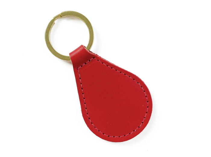 home security - Classic Leather Key Fob