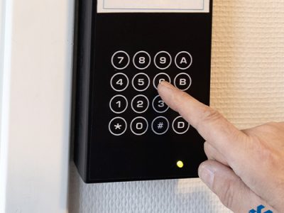 Modern intercom system with video screen and smart home integration by Hardware Egypt.